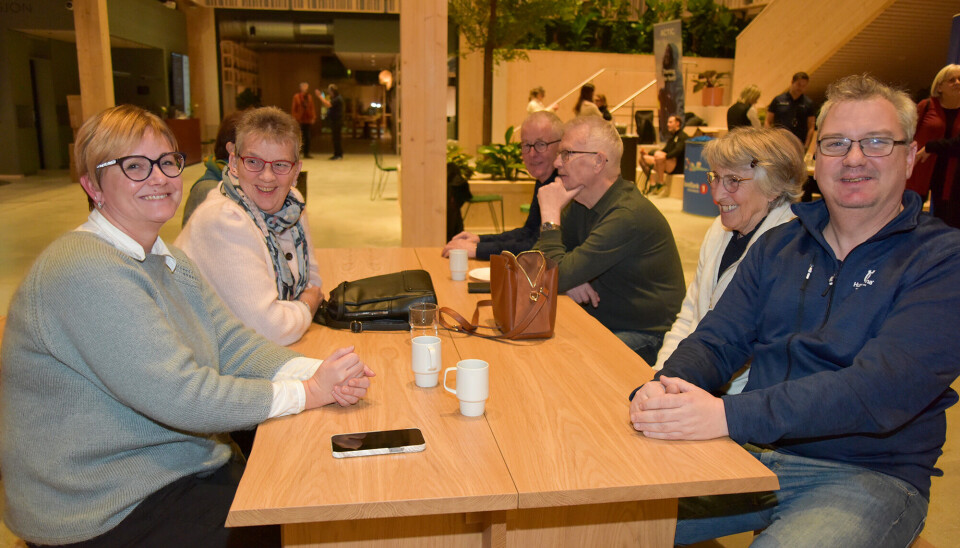 F.v.: Lillian Myklebust, Kvennberg gt 31-39 borettslag, Rigmor Helle, Teistholmveien borettslag, Gerd Inger Eidsli og Terje Ødegård, Kvennberg gt 31-39 borettslag.