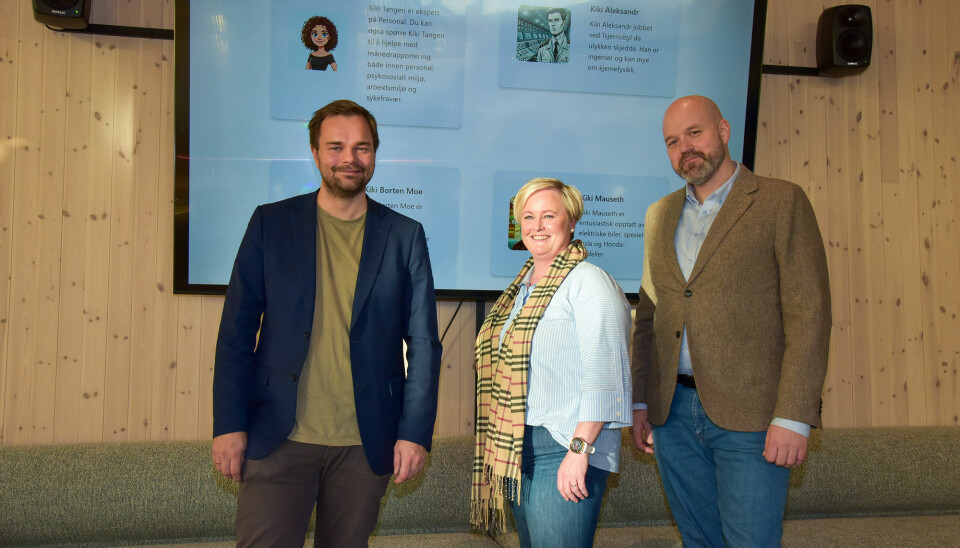 Erik Ingebrigtsen (leder IKT-AUDI, Kristiansund kommune), Ingeborg Johnsrud Dyrnes (sekretariatet, Digi Møre og Romsdal) og Arild Ovesen (IT-sjef, Kristiansund kommune).