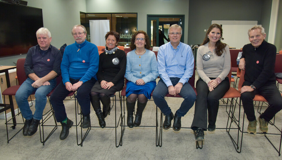 F.v.: Øyvind Silseth, Stig Øiestad, Toril Røsand, Ann Kristin Sørvik, Jan Brede Falkevik, Elisabeth Bjerkestrand og Sverre Sevaldsen.
