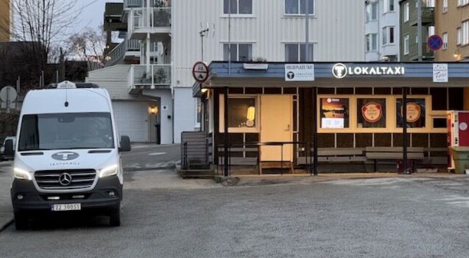 Taxisentralen ved Kongens plass i Kristiansund.