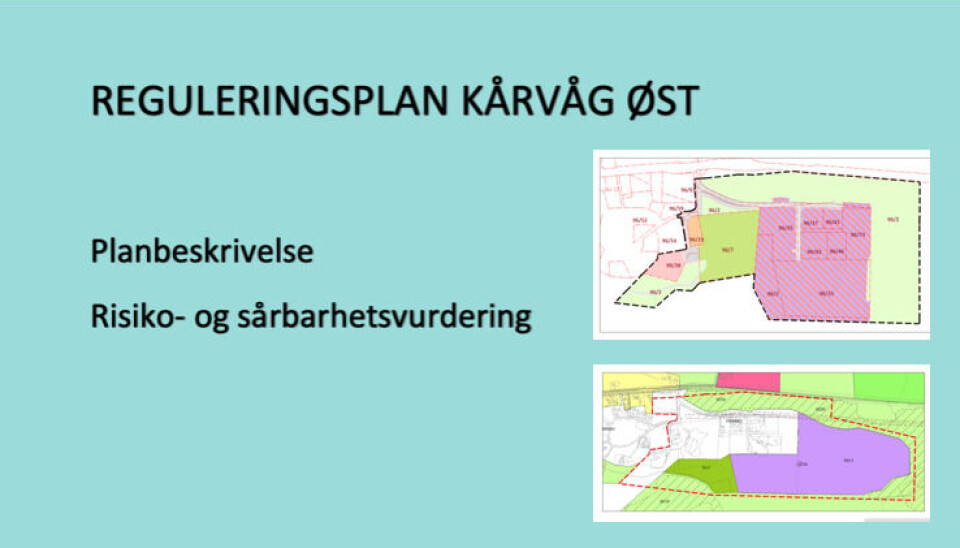 Grafikk hentet fra Reguleringsplan Kårvåg øst.
