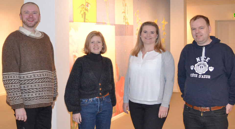 Fra venstre: Paul-André Nilsen Grande, Elise Lindvåg Solemdal, Magnhild Sørvik og Rune Tylden.