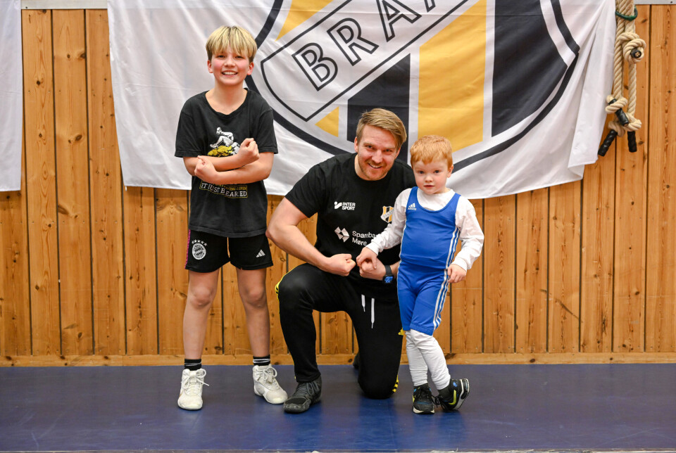 F.v.: Patrick (11), Marius (31) og Patrick (3 1/2).