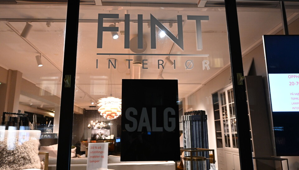 Slutt for Fiint Interiør.
