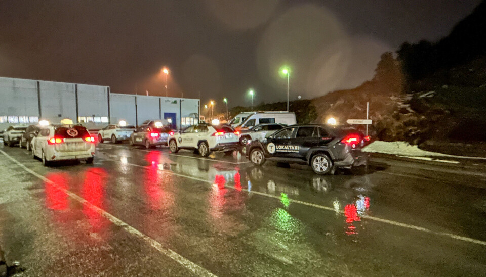 Fra kontrollen ved Kvernberget lufthavn i Kristiansund tirsdag 14. januar 2025.