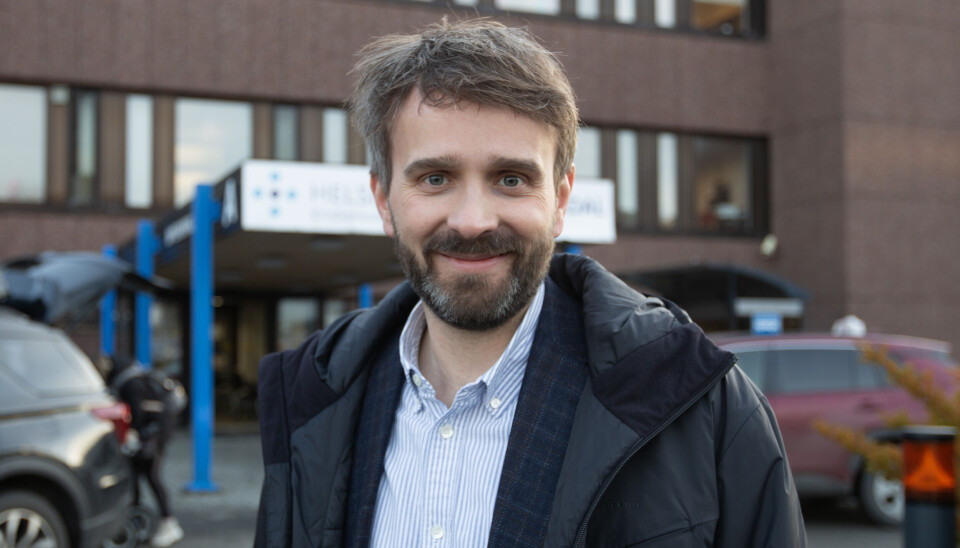 Helse- og omsorgsminister Jan Christian Vestre på besøk i Kristiansund i 2024.