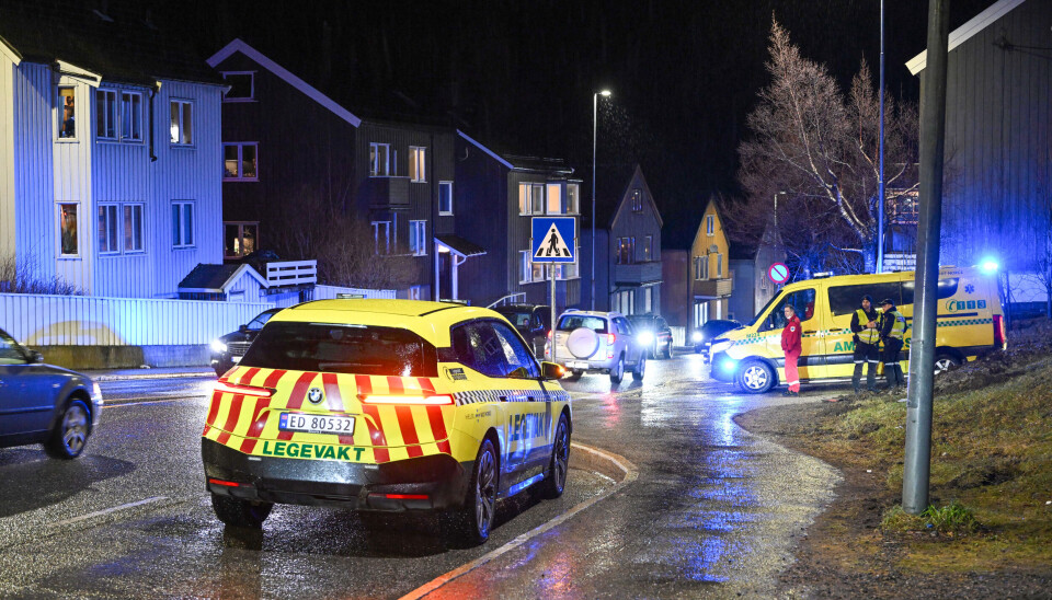 Det var i dette fotgjengerfeltet i Dalegata på Nordlandet i Kristiansund at påkjørselen skjedde.