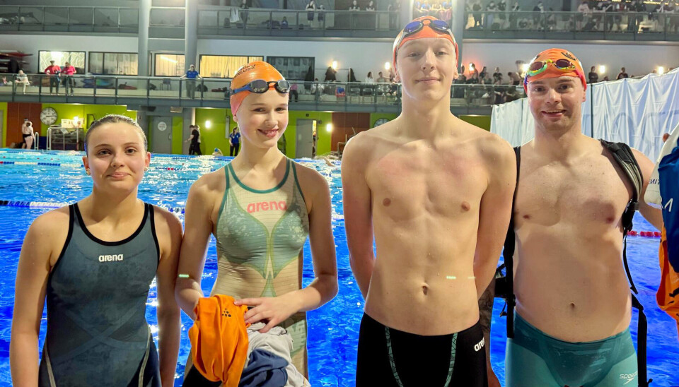 F.v.: Agathe Lian, Matilda Gaupseth, Felix Holm og Aleksander Mittet.
