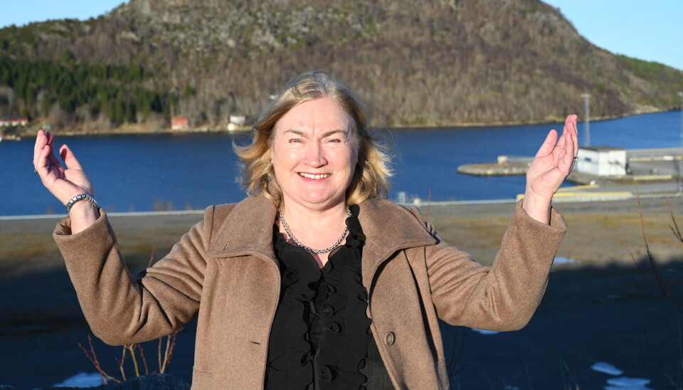 En jublende Averøy-ordfører Ingrid Ovidie Rangønes