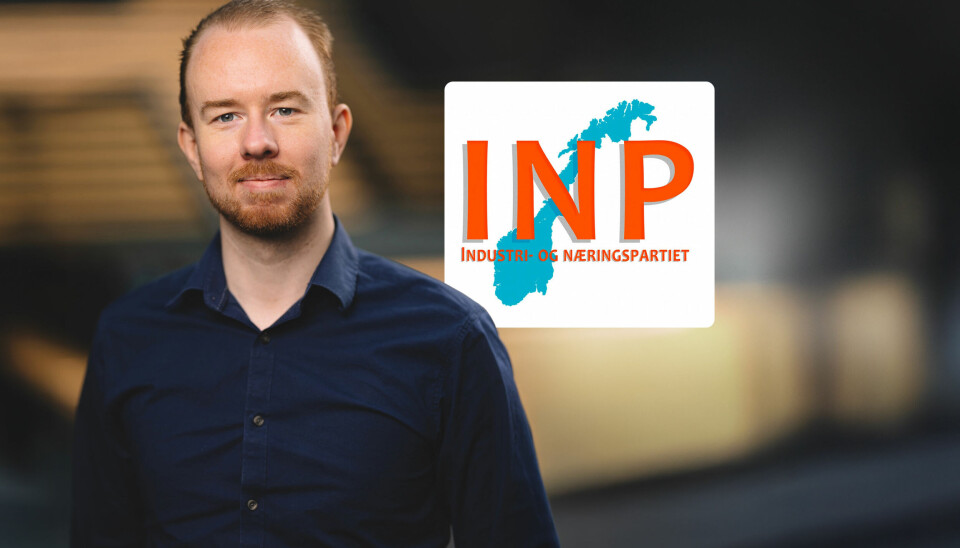 Alexander Kvammen (27), IT-mann i firmaet Advanz, er nyvalgt leder i Kristiansund Industri- og Næringspartiet.