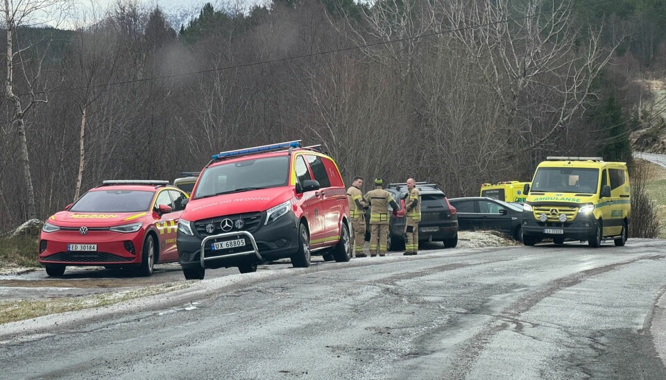 Nødetatene var raskt på stedet.