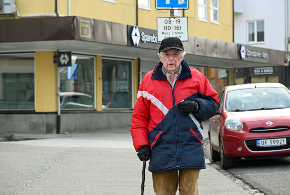 Ole Dahl Rossbach på bytur, fredag 7. februar 2025.