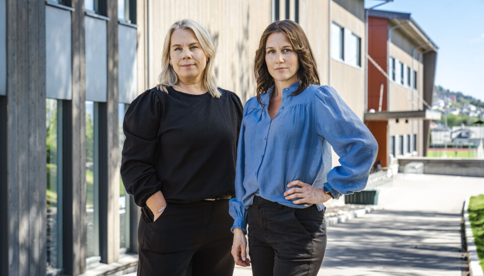 Mobbeombod Kristin Øksenvåg (t.v.) og elev- og lærlingombod Tove Regine Stranden Hammerø (t.h.)