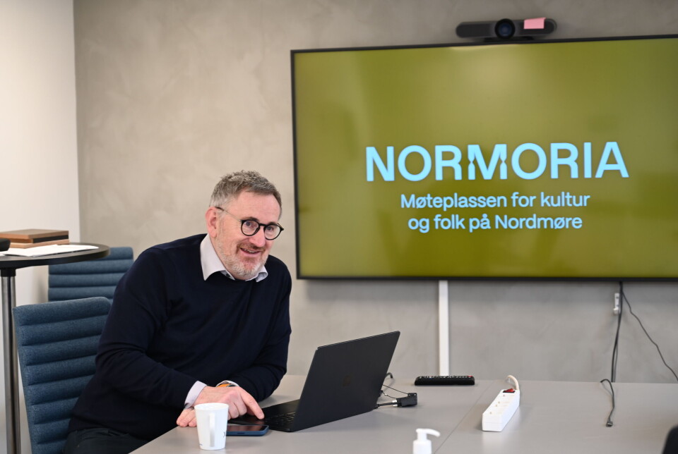 Asgeir Bahre Hansen (daglig leder Nordmoria) presenterer Normoria prosjektet.
