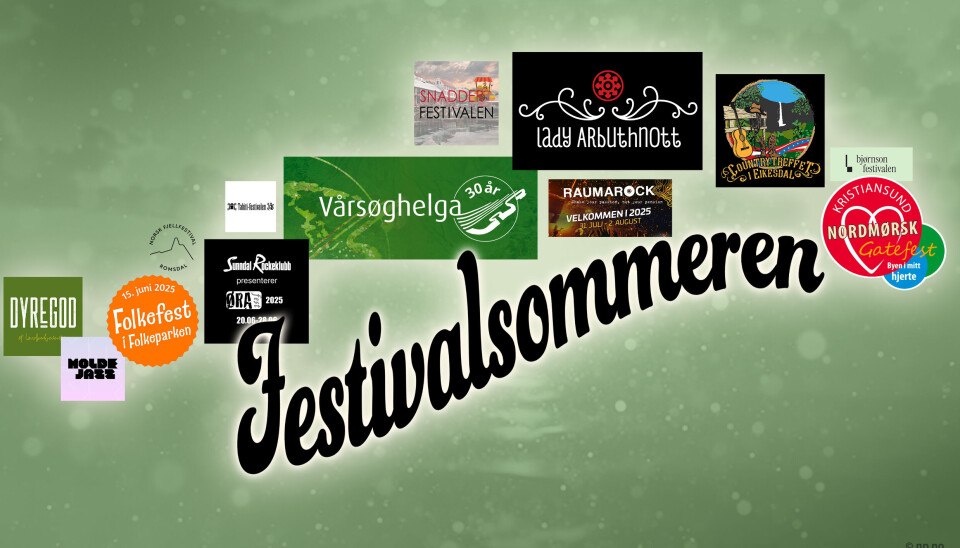 Et utvalg av sommerens festivaler på Nordmøre og noen av de andre i andre deler av fylket.