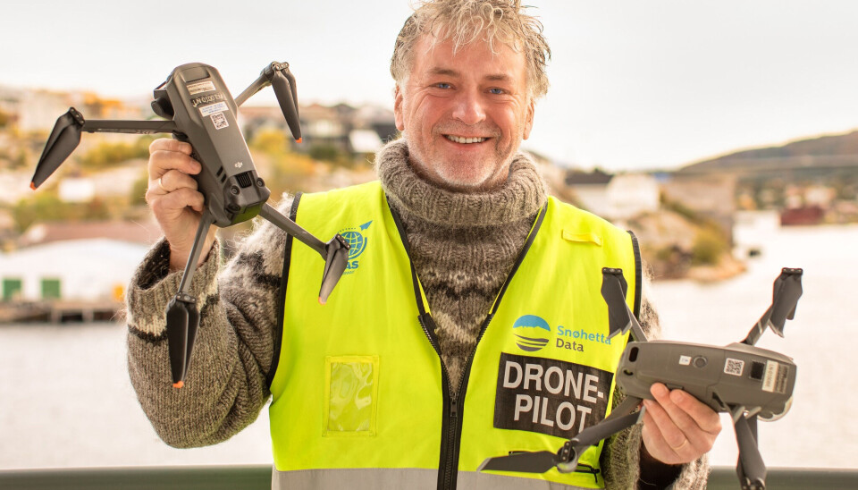 Per Harald Kvalvik har status som dronepilot, media- og markedskonsulent for Snøhetta Data AS.