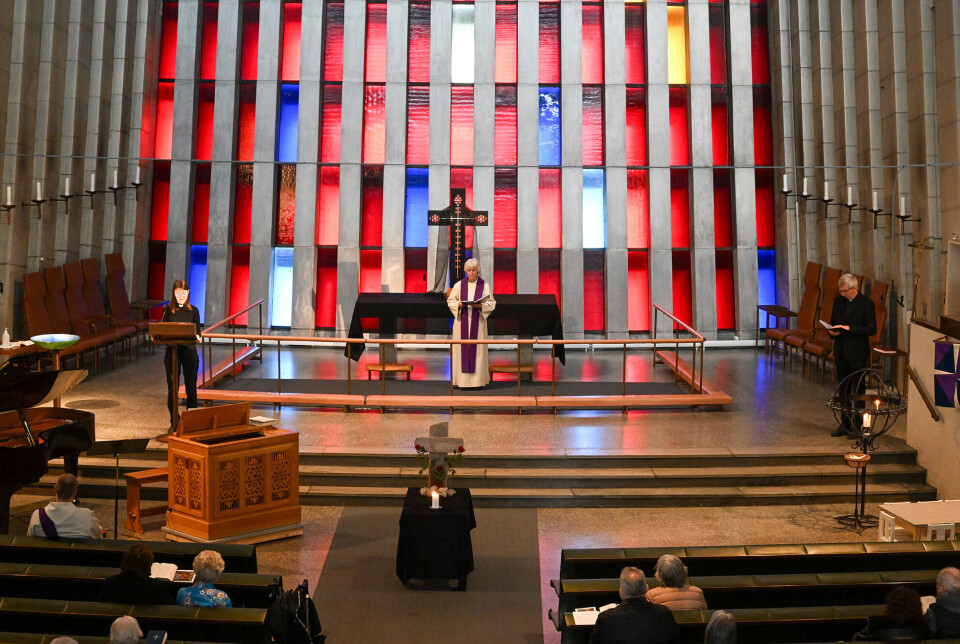 Langfredagsgudstjenesten i Kristiansund sogn foregikk i Kirkelandet kirke fredag 18. april.