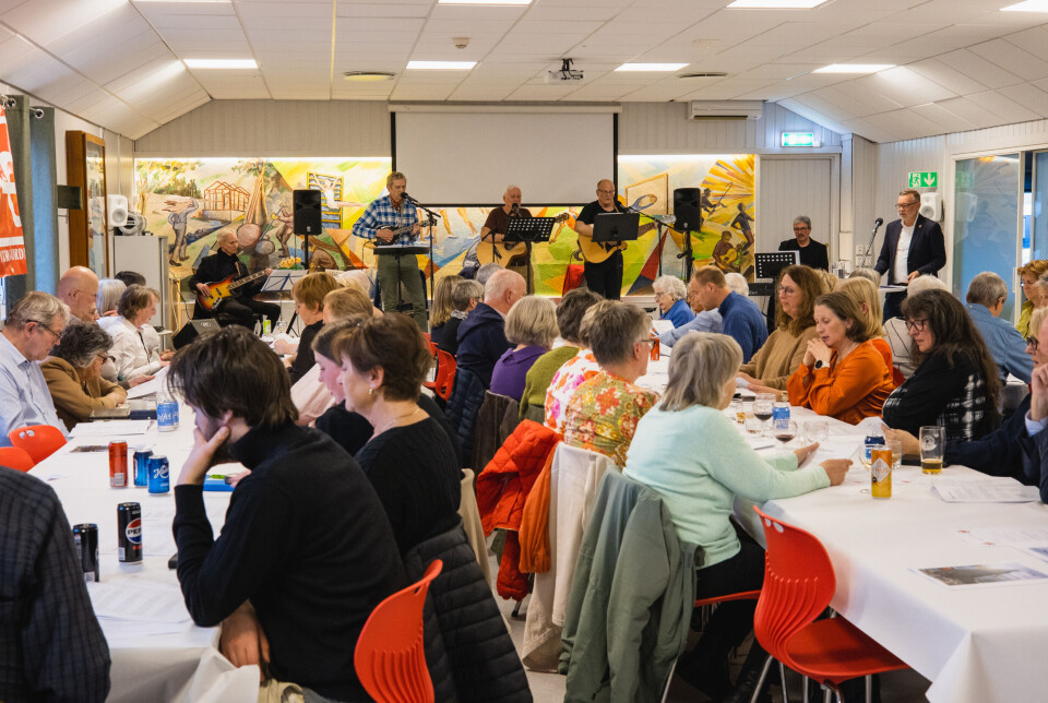 Rund 70 sang på arbeidersangkvelden i NUL.