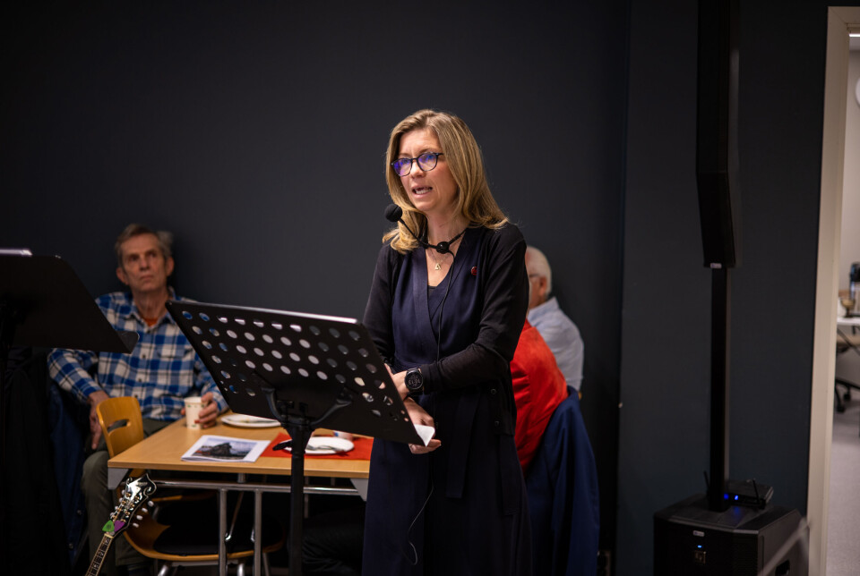 Sissel Kruse Larsen fra Arbeiderpartiet la vekt på historien og egen familie som inngang til sin tale.