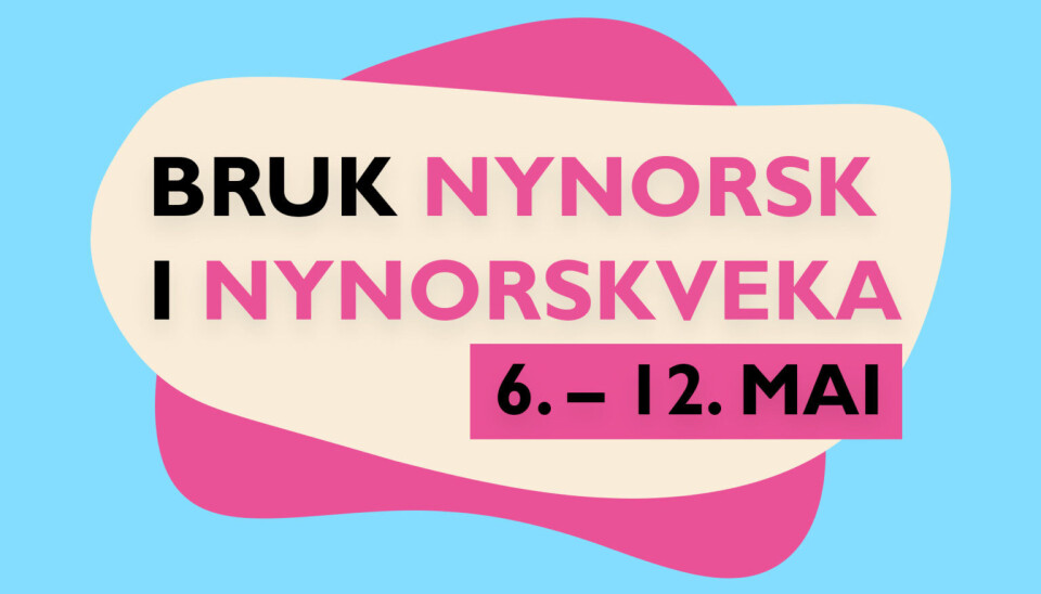 Logo for «Bruk nynorsk i nynorskveka 6.- 12. mai».