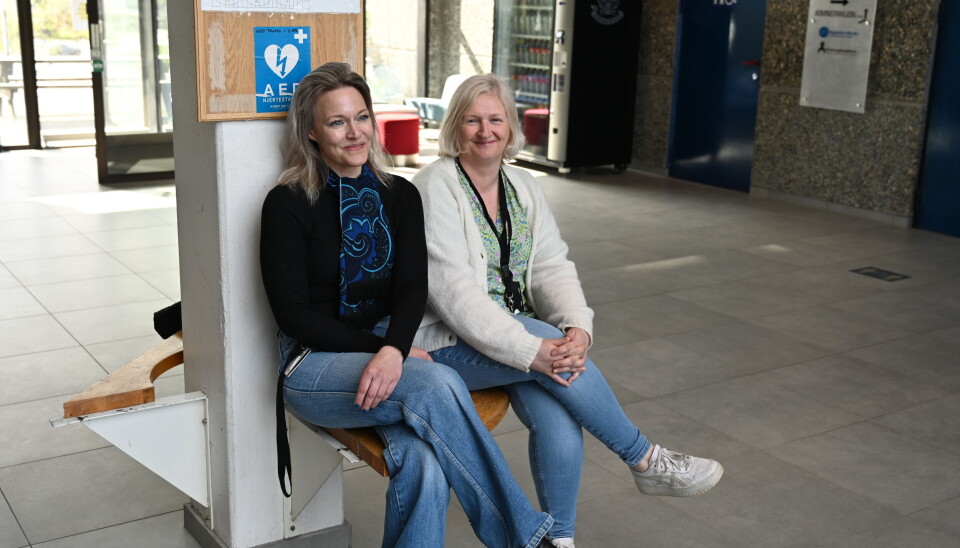 Positivt opptatt av å hjelpe andre. Silje Kruse og Marit Wærstad.