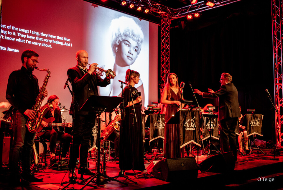 Kristiansund Storband i aksjon under en tidligere konsert.