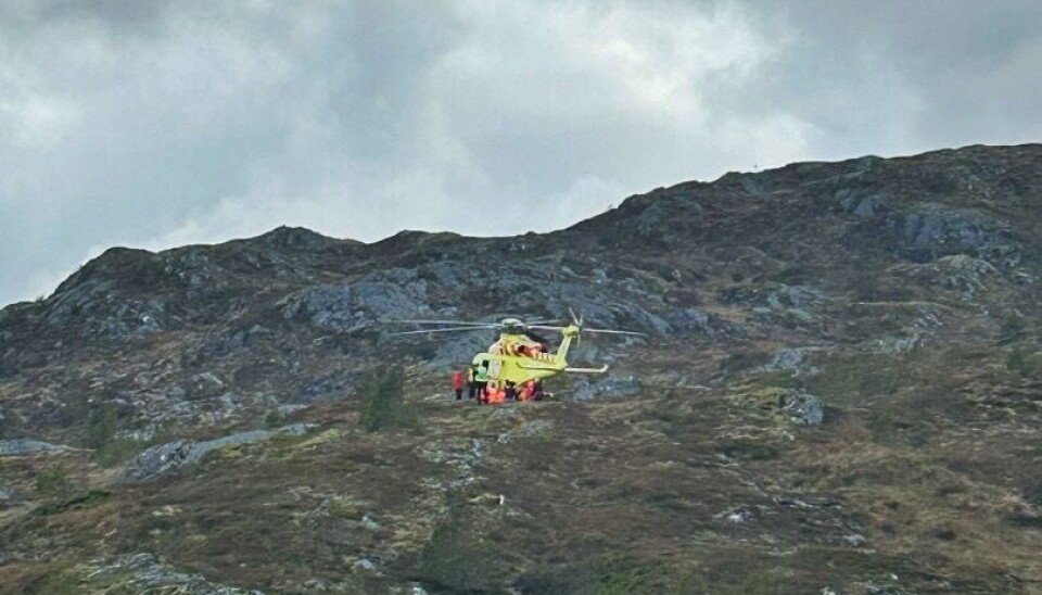Fra redningsaksjonen på Freikollen tirsdag 6. mai 2025.