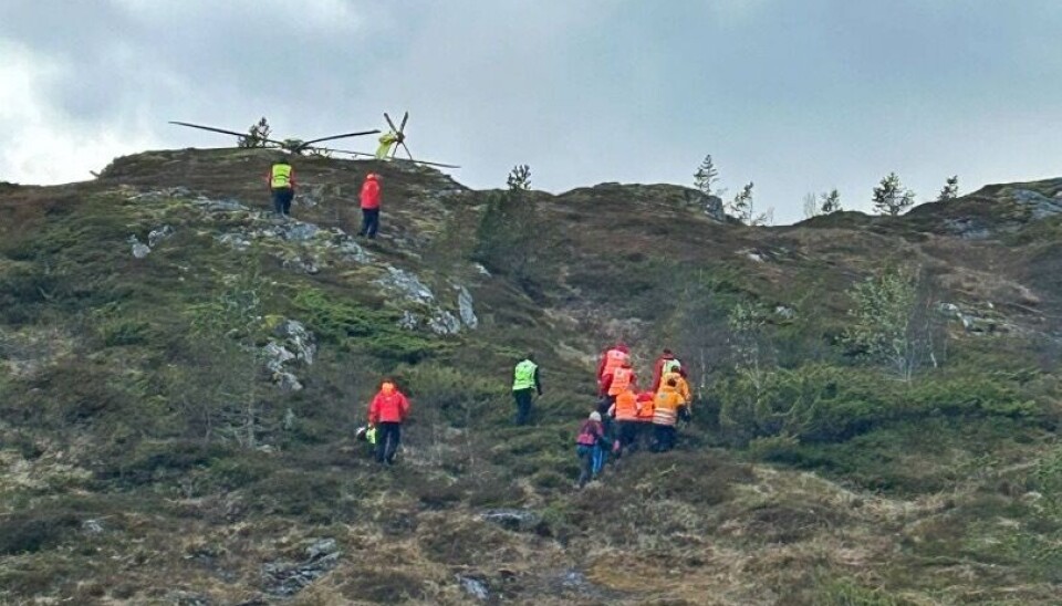 Fra redningsaksjonen på Freikollen tirsdag 6. mai 2025.