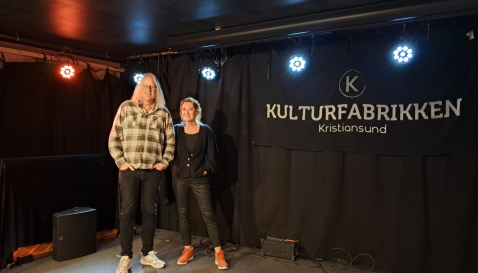 Kyrre Sætran, musikalsk ansvarlig for konserten og Britt D’Angelo, leder i dugnadsgruppa Ramsailt.