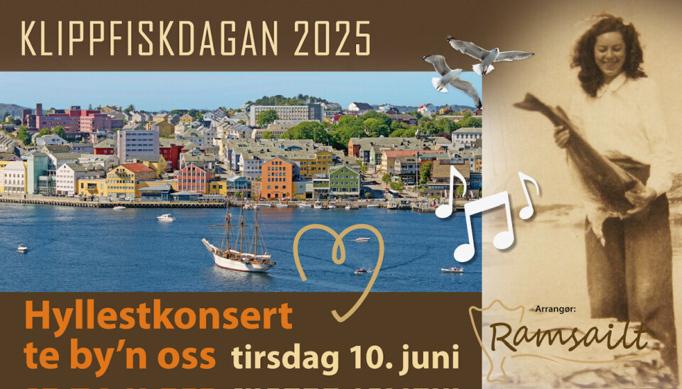 Plakaten for hyllestkonserten te by‘n oss.