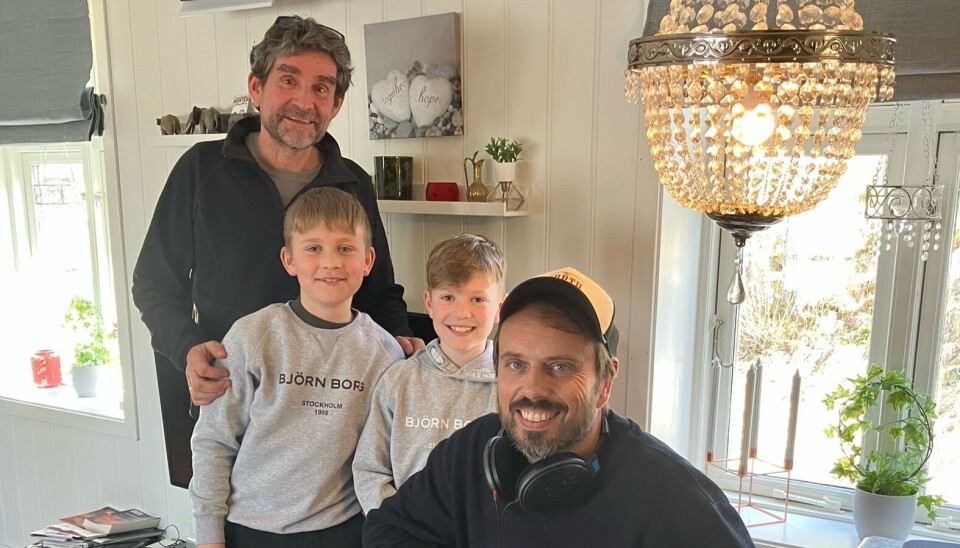 Fra venstre: Per Aarsund, Nicholas og Levi Alexander Aasen Aarsund og Tommy Haltbakk.