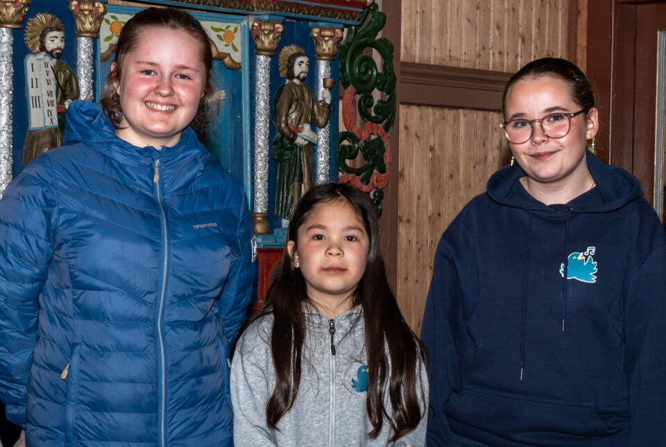 Fv. Kornelia Romfo Mikaelsen (14), Maja Karine Zahl-Jansen (8), Maja Elise Stakvik (14) Frei/Kristiansund.