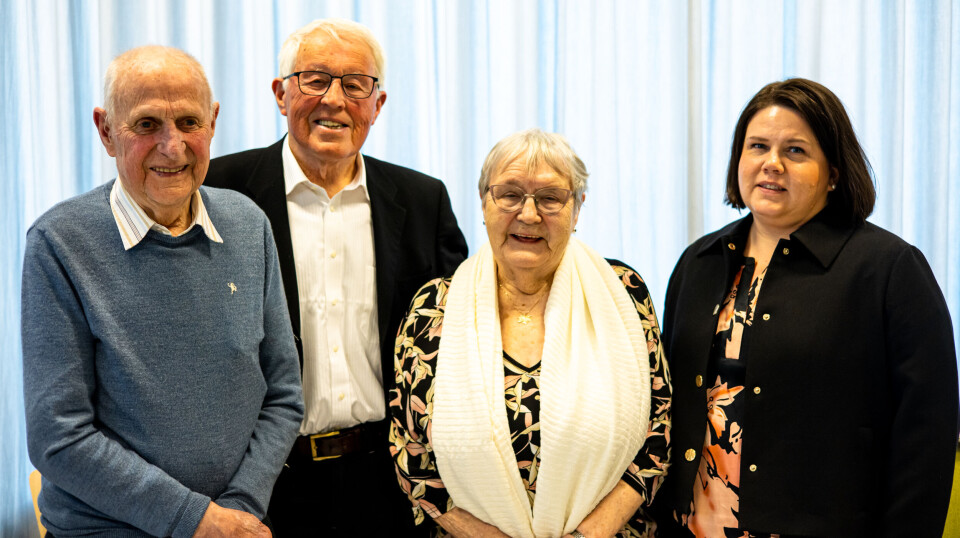 Fra venstre: Kjell Folland, John Harry Kvalshaug, Anne Marie Folde og Ellen Hagen.