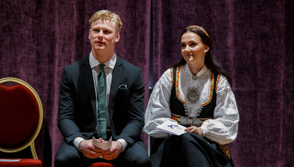 Kurslederne Maria Holand og Kristian Antonsen studerer på Camus Kristiansund og her tatt på seg oppgaven med å være kursledere for Human-etisk forbund.