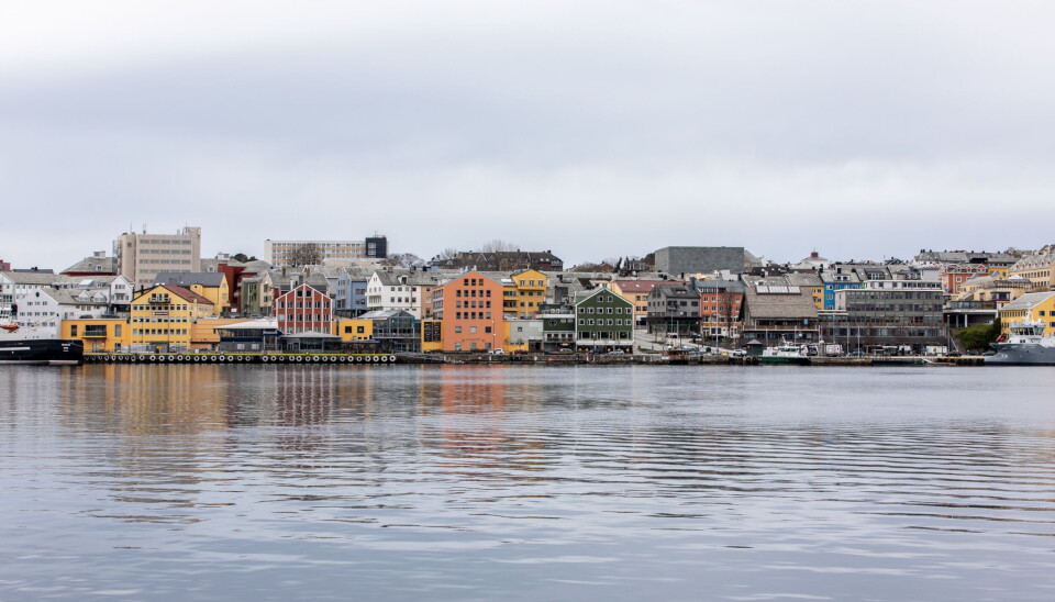 Kristiansund sentrum sett fra Nordlandet.