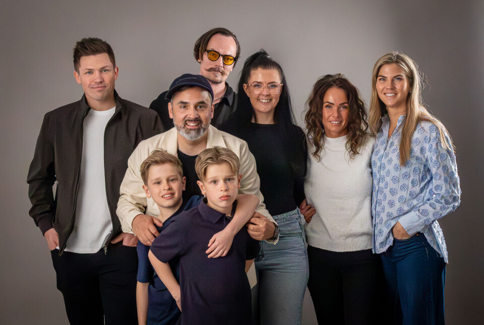 Bak fra venstre: Lars Grøtting, Kristiansund. Arne Beck, Bergen. Irlin Lima, Tønsberg. Charlotte Kvam, Oslo og Mari Plyhn Granbakken, Tønsberg. Foran: André Tomas Ormset Paredes, Enzo Hestenes og Alex Hestenes fra Averøy.