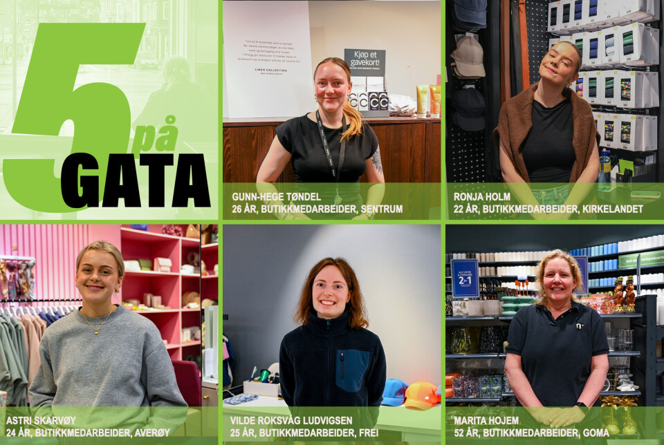 5 på gata: Frokost, flagg og fest. Slik feiere butikkansatte hos Alti Storkaia nasjonaldagen.