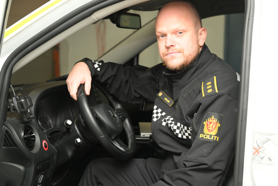 Kim André Hovland (37) fra Eide i Hustadvika leder avsnittet for vakt og beredskap ved Kristiansund politistasjo