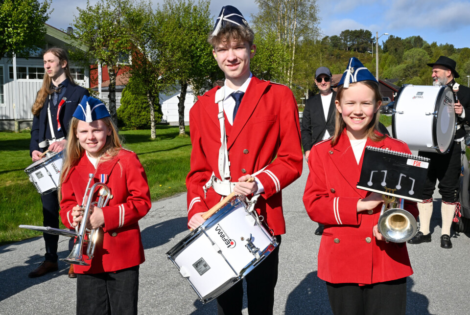 F.v.: Leah Mardal-Liabø (9), Karsten Knudsen Michaelsen (15) og Elvira Fugelsnes (10).
