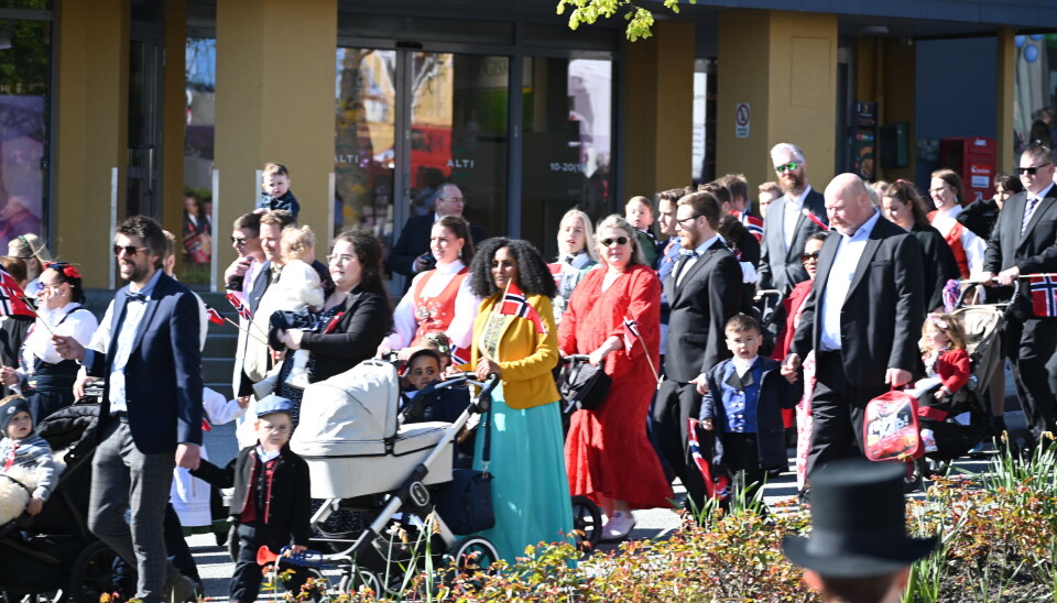 Fra barnetoget i Kristiansund 17. mai. FOTO: THOMAS MYRVANG