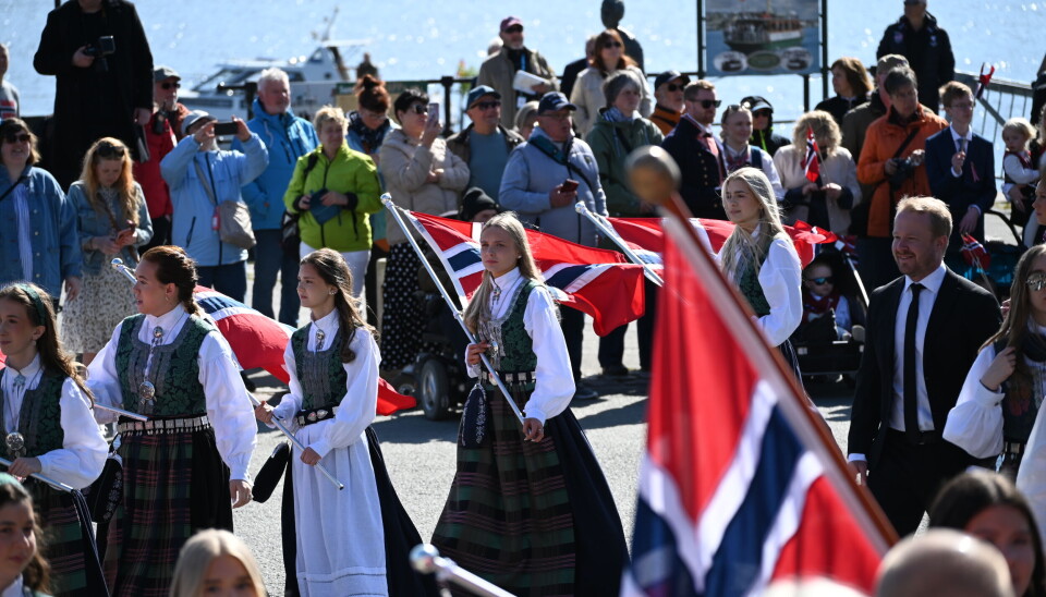 Fra barnetoget i Kristiansund 17. mai. FOTO: THOMAS MYRVANG