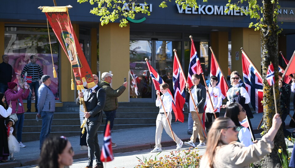 Fra barnetoget i Kristiansund 17. mai. FOTO: THOMAS MYRVANG