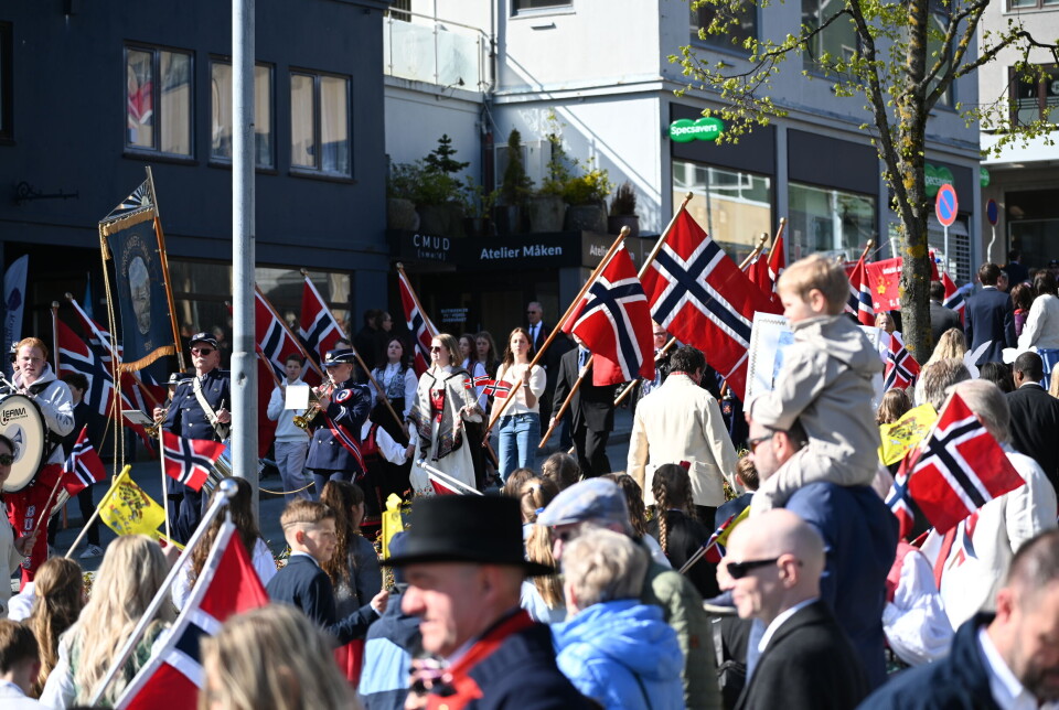 Fra barnetoget i Kristiansund 17. mai. FOTO: THOMAS MYRVANG