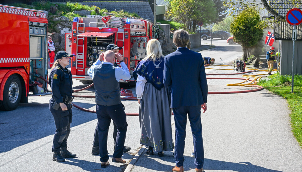 Husbrann på Nordlandet 17. mai 2025. FOTO: JOHN BERGE