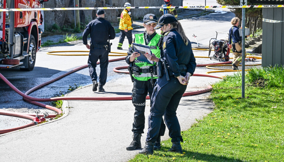 Husbrann på Nordlandet 17. mai 2025. FOTO: JOHN BERGE