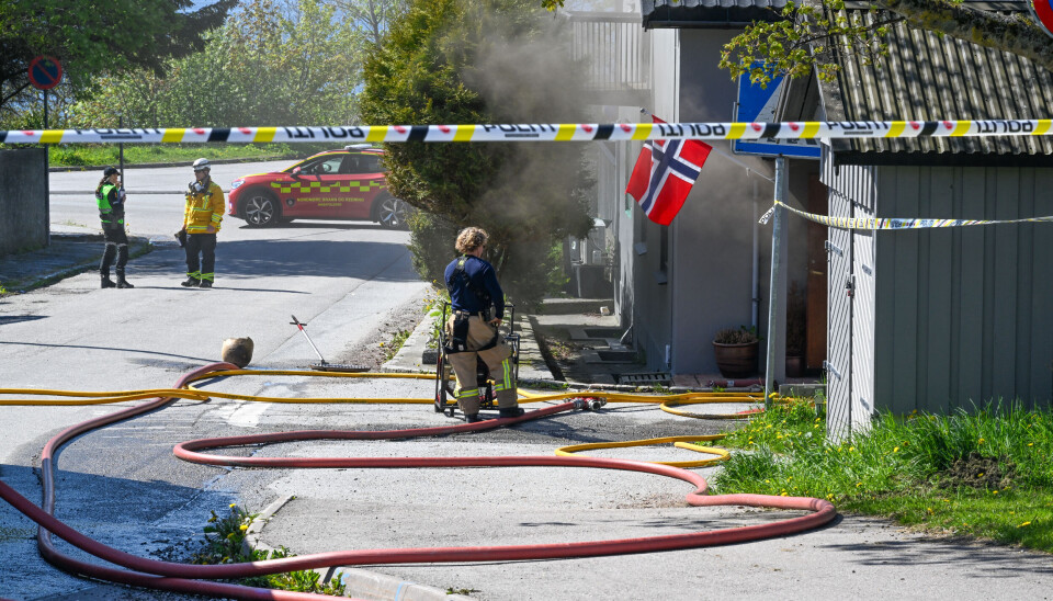 Husbrann på Nordlandet 17. mai 2025. FOTO: JOHN BERGE