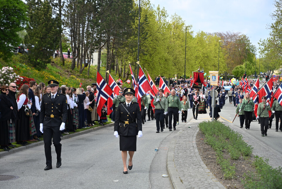 Fra borgertoget i Kristiansund 17. mai 2025.