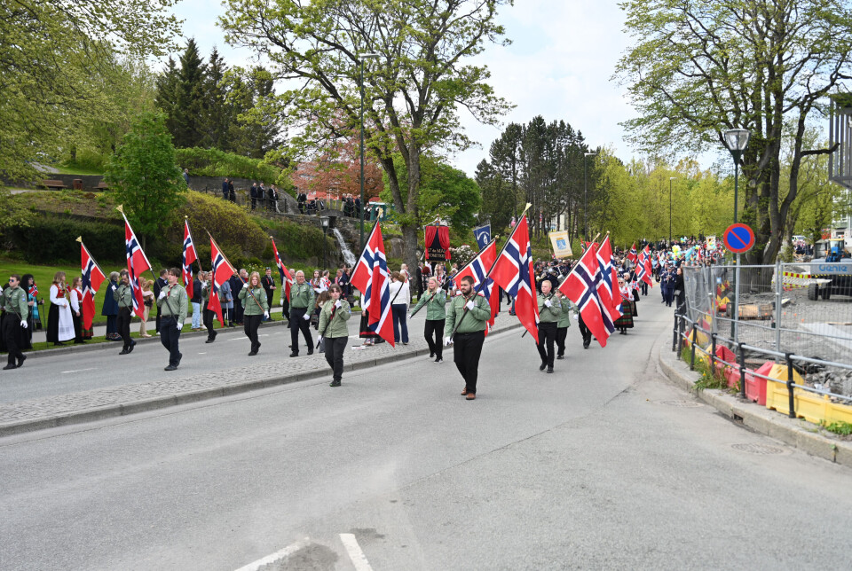 Fra borgertoget i Kristiansund 17. mai 2025.