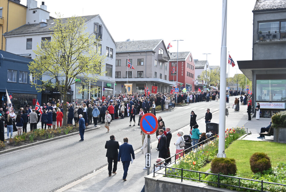 Fra borgertoget i Kristiansund 17. mai 2025.