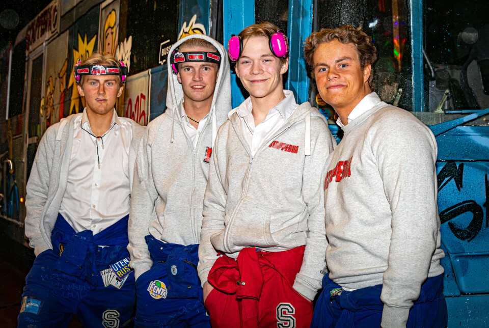 Fv. Mathias Sneide (19), Ludvig Warvik (18), Torstein Rødal (18) og Mathias Fevang (18) fra Kristiansund.